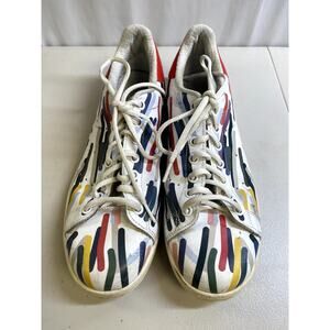 ADIDAS RARE Stan Smith Graffiti Sneakers B24704 White Red Multi Size 9